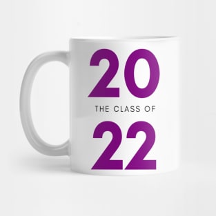 Class Of 2022 Graduate. Simple Typography Purple Graduation 2022 Design. Mug